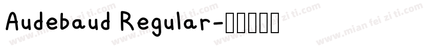 Audebaud Regular字体转换
